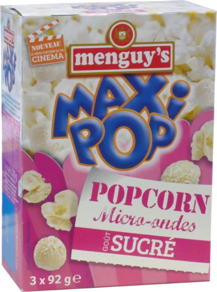 Menguy ´s Popcorn micro-ondes sucré packshot