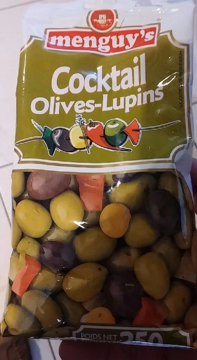 Menguy's Cocktail olives lupins packshot