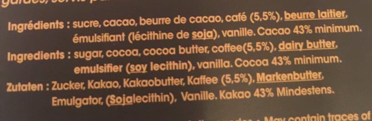 Voisin Chocolat noir intense cafe moka packshot