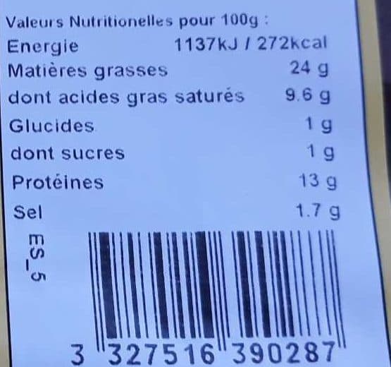 Charculor Merguez veritables packshot