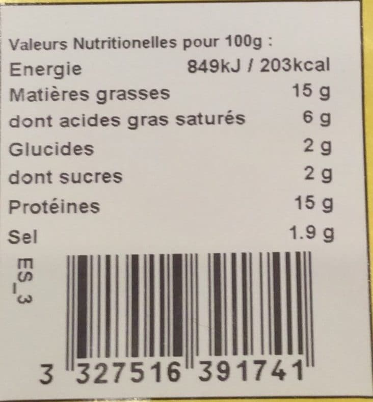 Charculor Saucisse de jambon étalée packshot