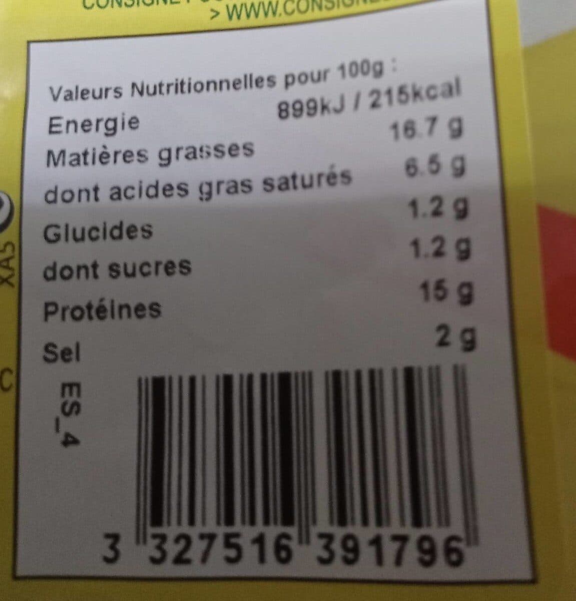 Charculor Saucisse à la pistache packshot