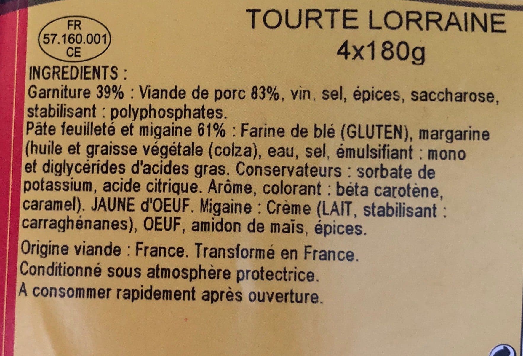 Charculor Tourte Lorraine packshot