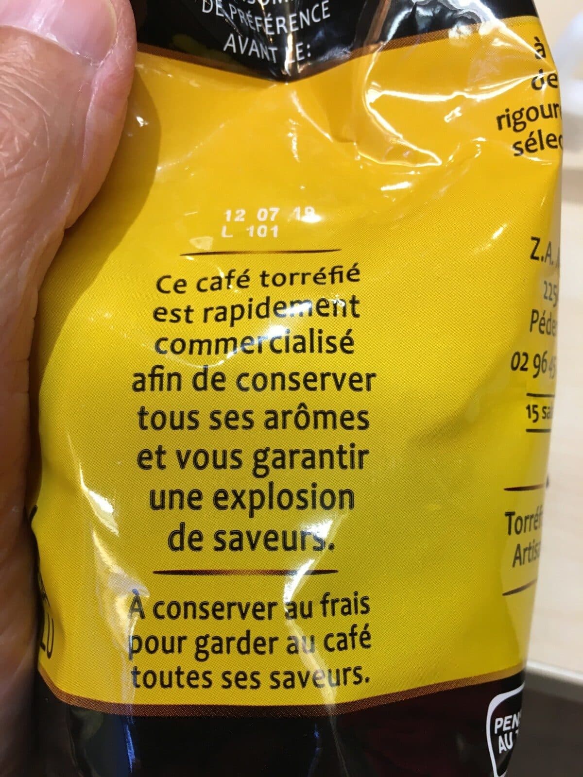 Open Food Facts Café Moulu Pur Colombie 100% Arabica Menez Bré packshot