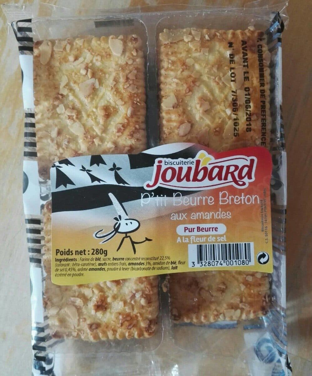 Biscuiterie Joubard P'tit Beurre Breton aux amandes packshot