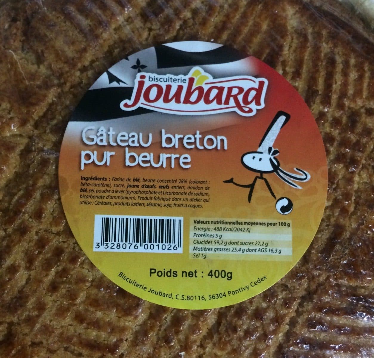 Biscuiterie Joubard Gateau Breton Pur Beurre packshot
