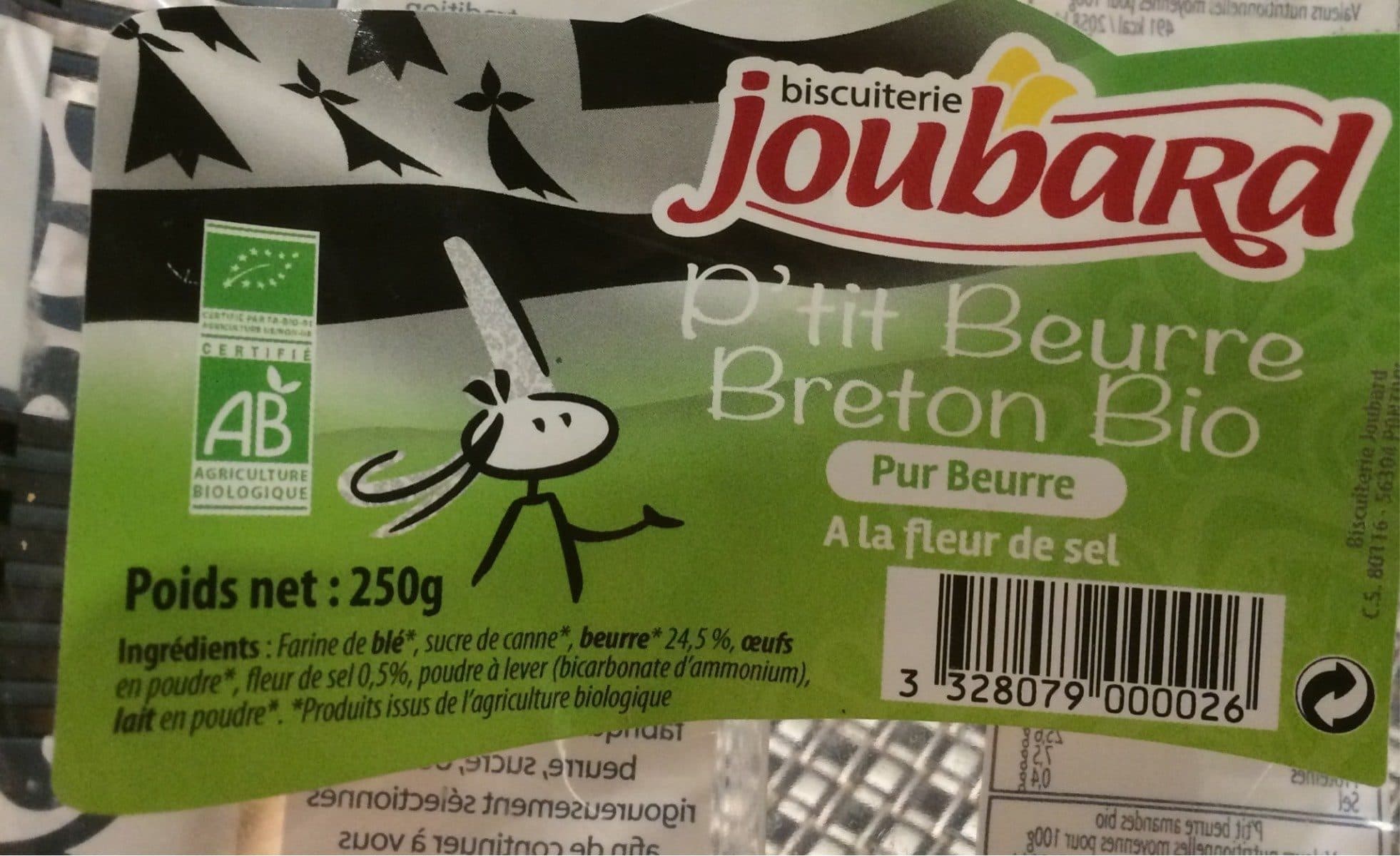 Joubard P'tit beurre breton bio packshot