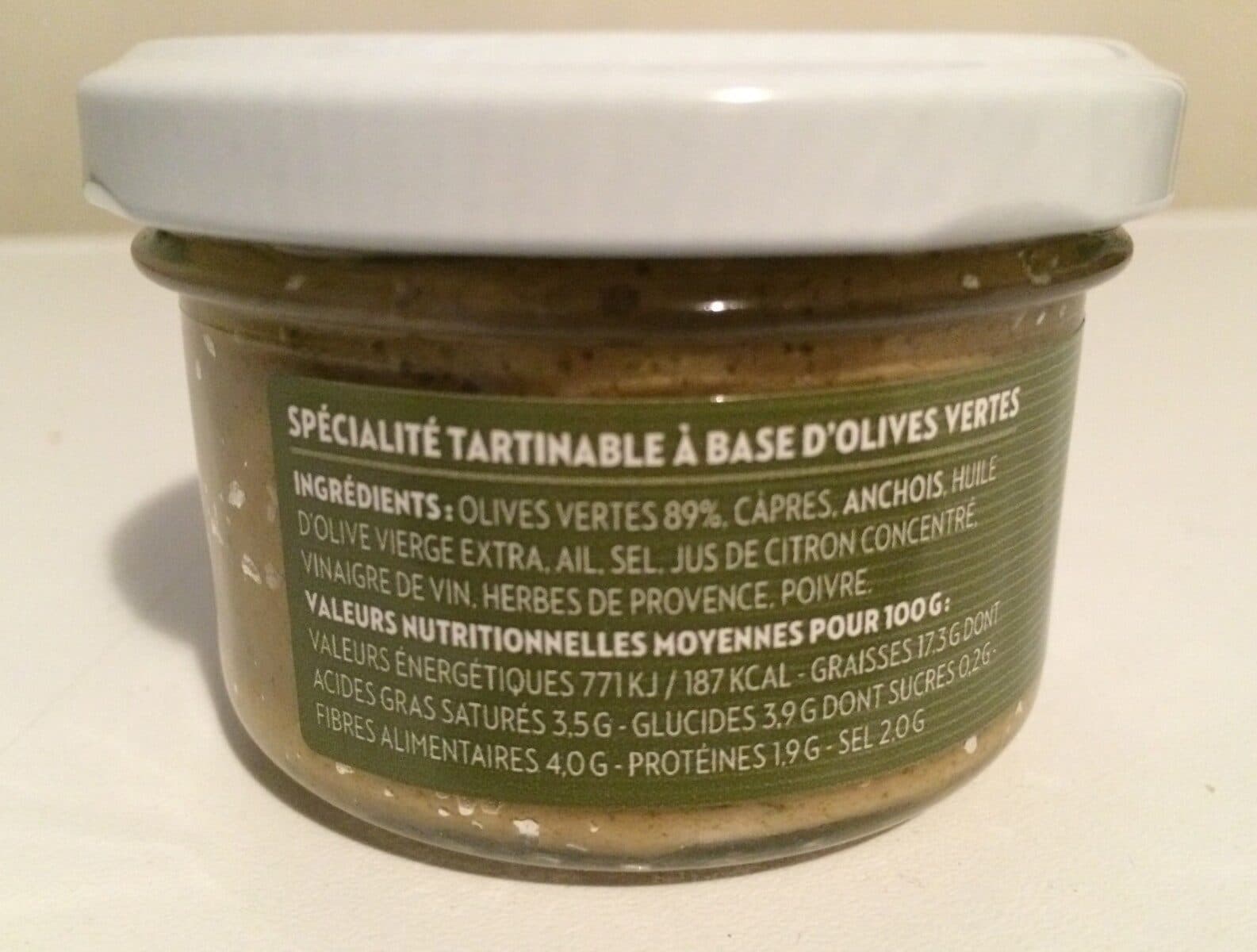 Open Food Facts Tapenade Verte packshot