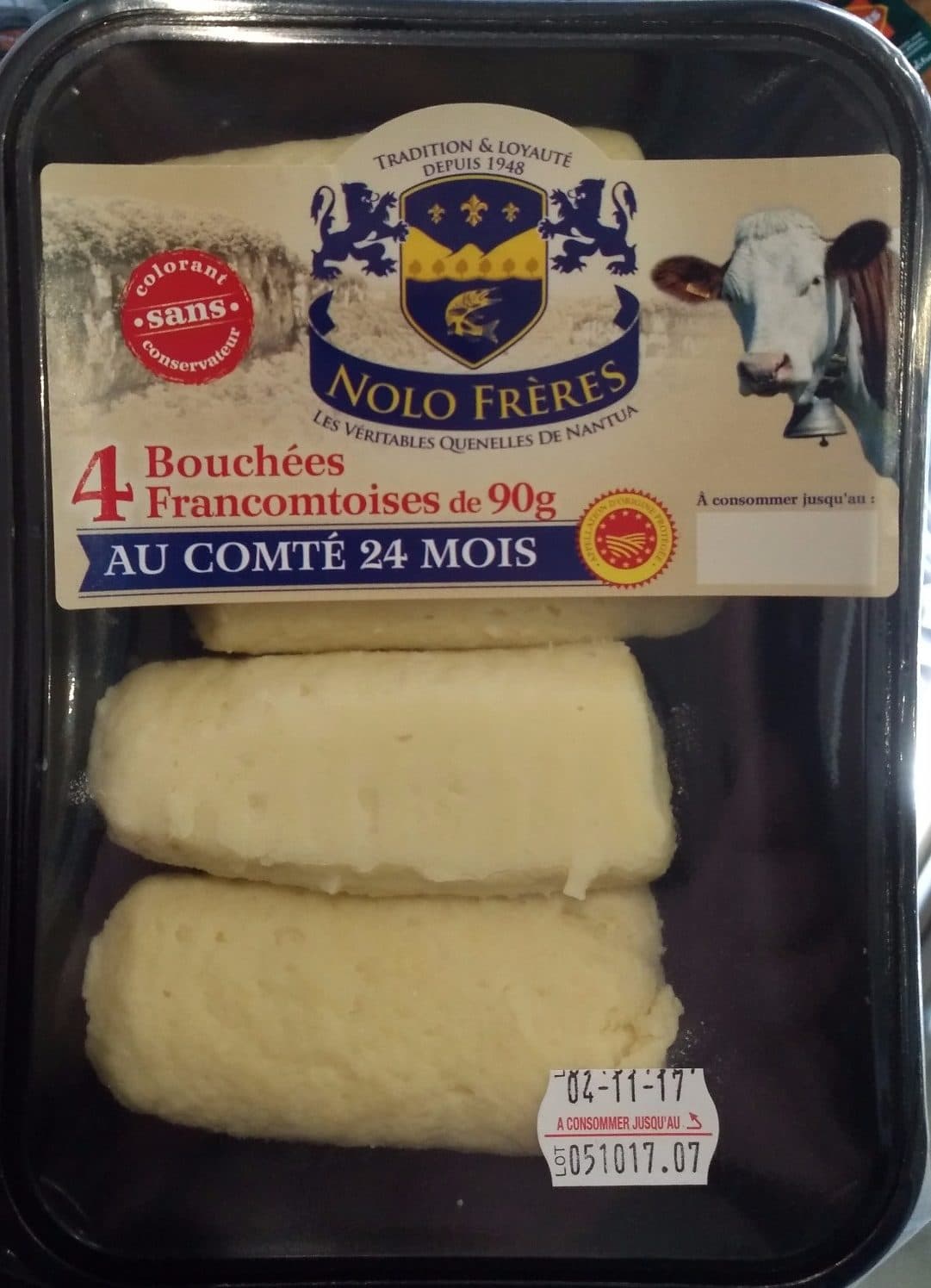 Nolo Frères 4 Bouchées francomtoises au Comté 24 mois packshot