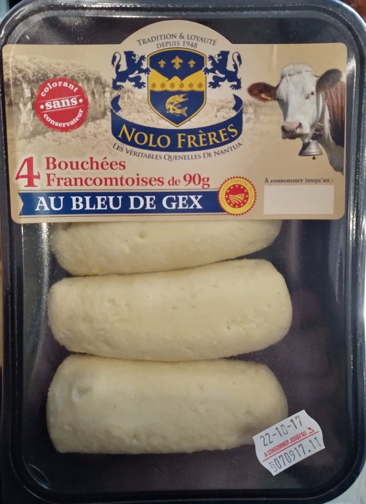 Nolo Frères 4 Bouchées francomtoises au bleu de Gex packshot