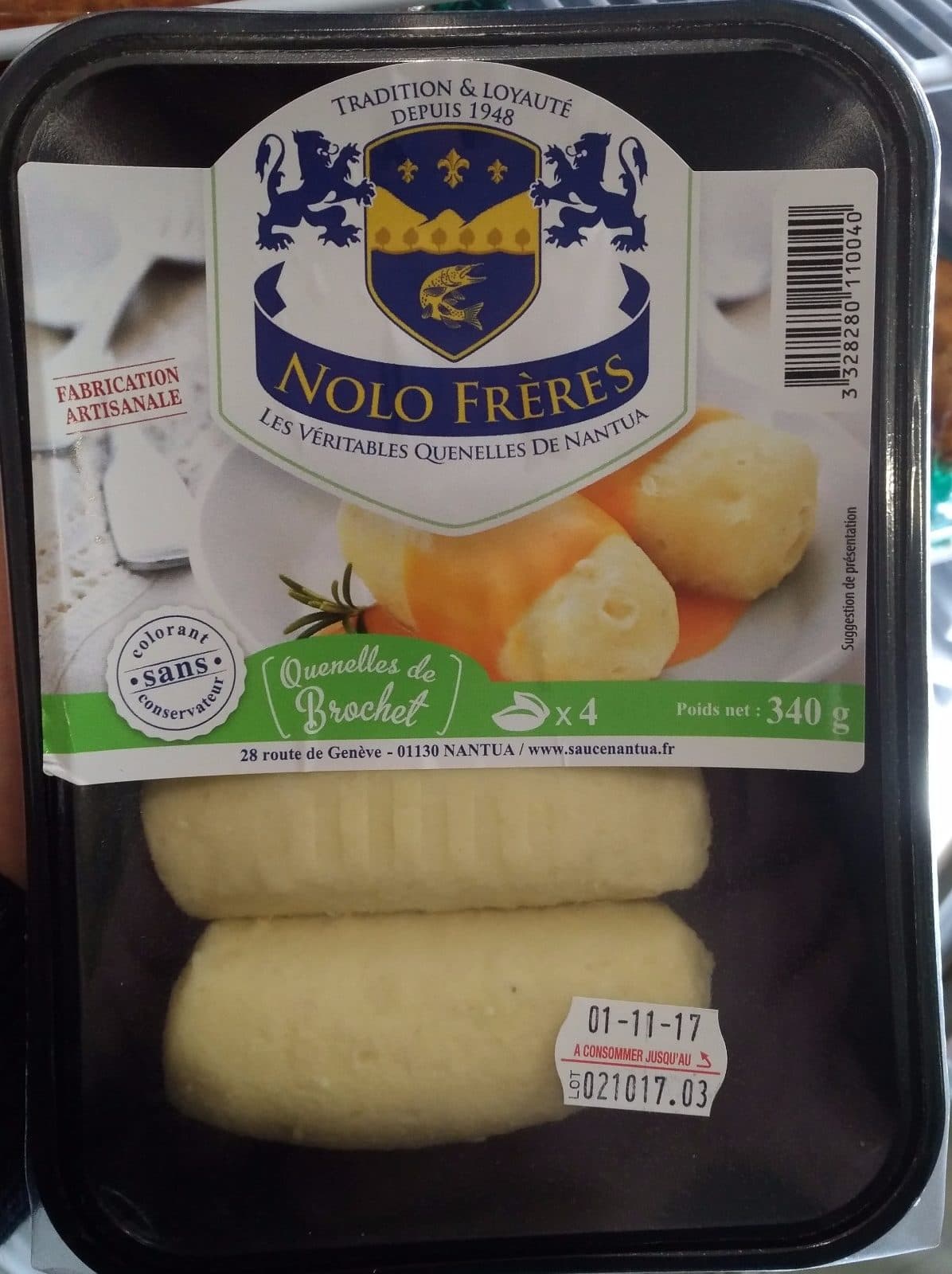 Nolo Frères Quenelles de brochet packshot
