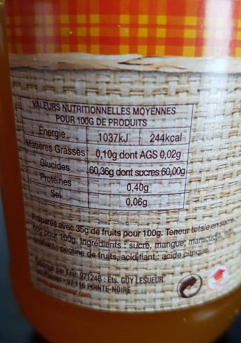 Banane de guadeloupe martinique Confiture passion packshot