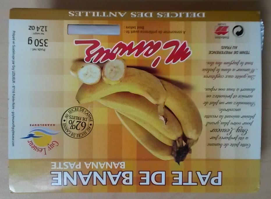 M'amour Pâte de banane packshot