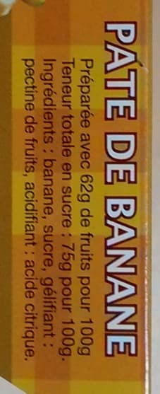 M'amour Pâte de banane packshot