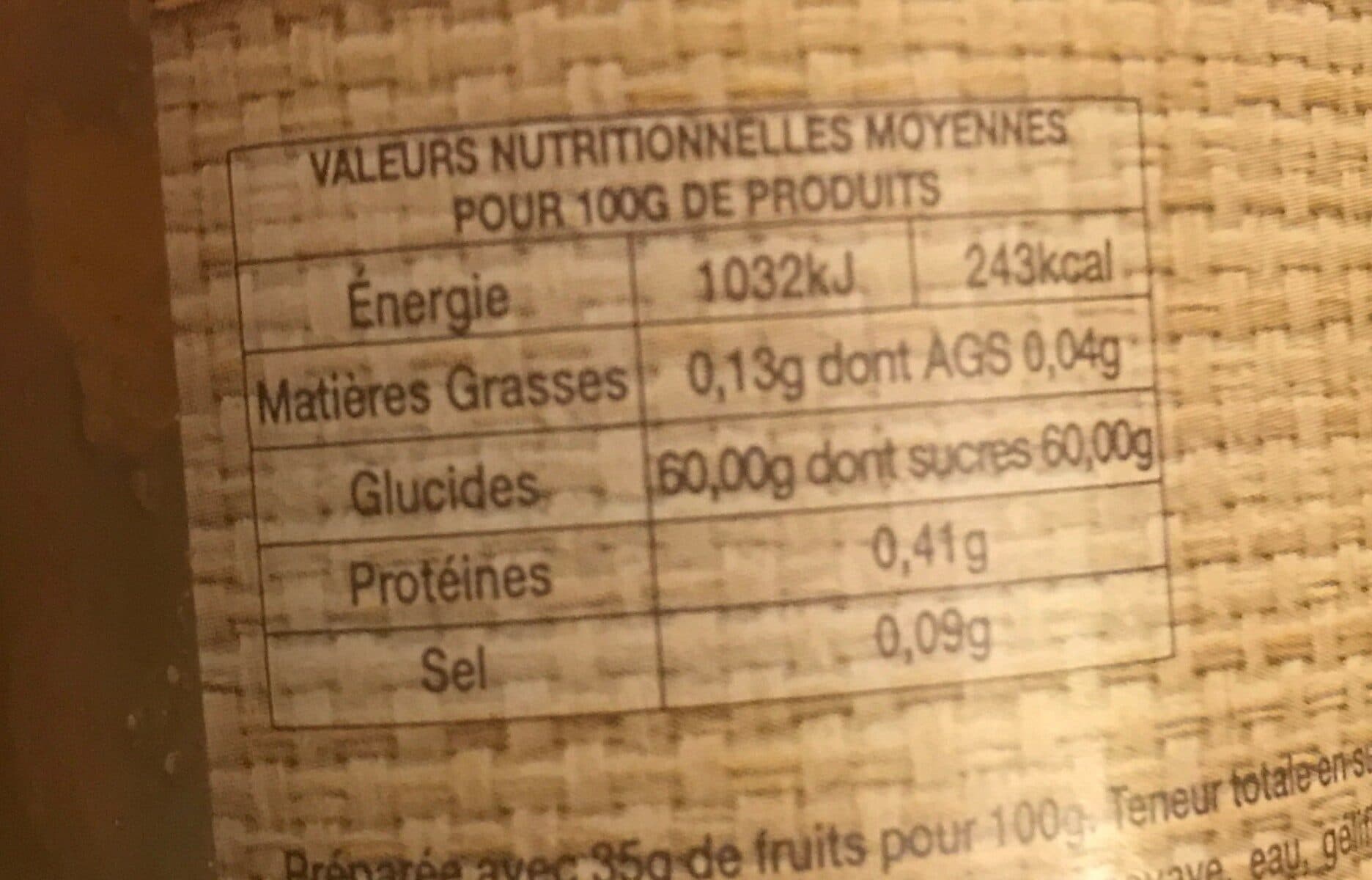 Open Food Facts Confiture Goyave 325 g packshot