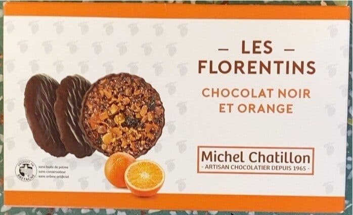 Michel Chatillon Les florentins- chocolat noir et orange packshot