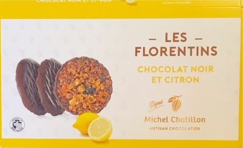 Open Food Facts Véritables Florentins Citron Vert / Chocolat Noir - Etui Carton packshot