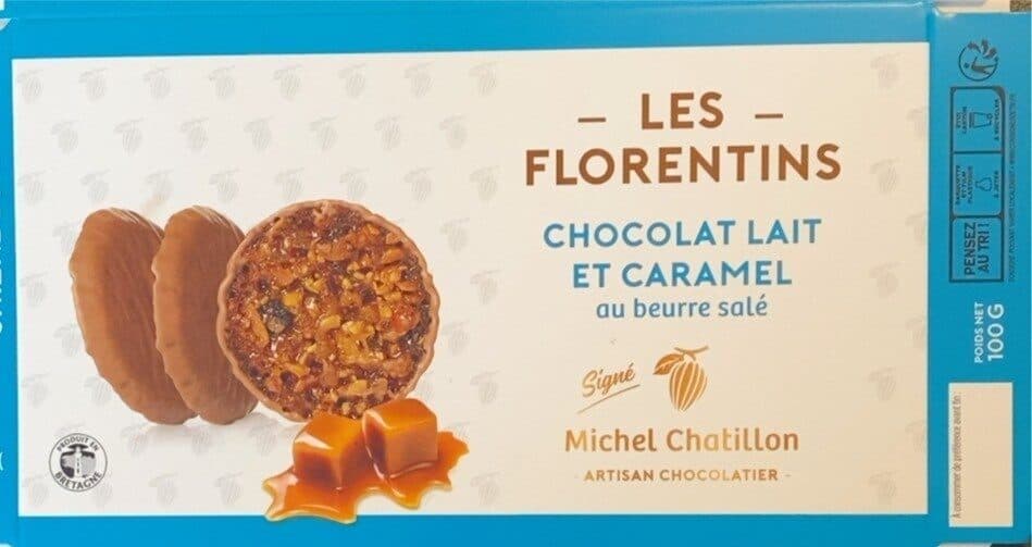Michel Chatillon Les Florentins ® Chocolat Lait & Caramel au beurre salé packshot