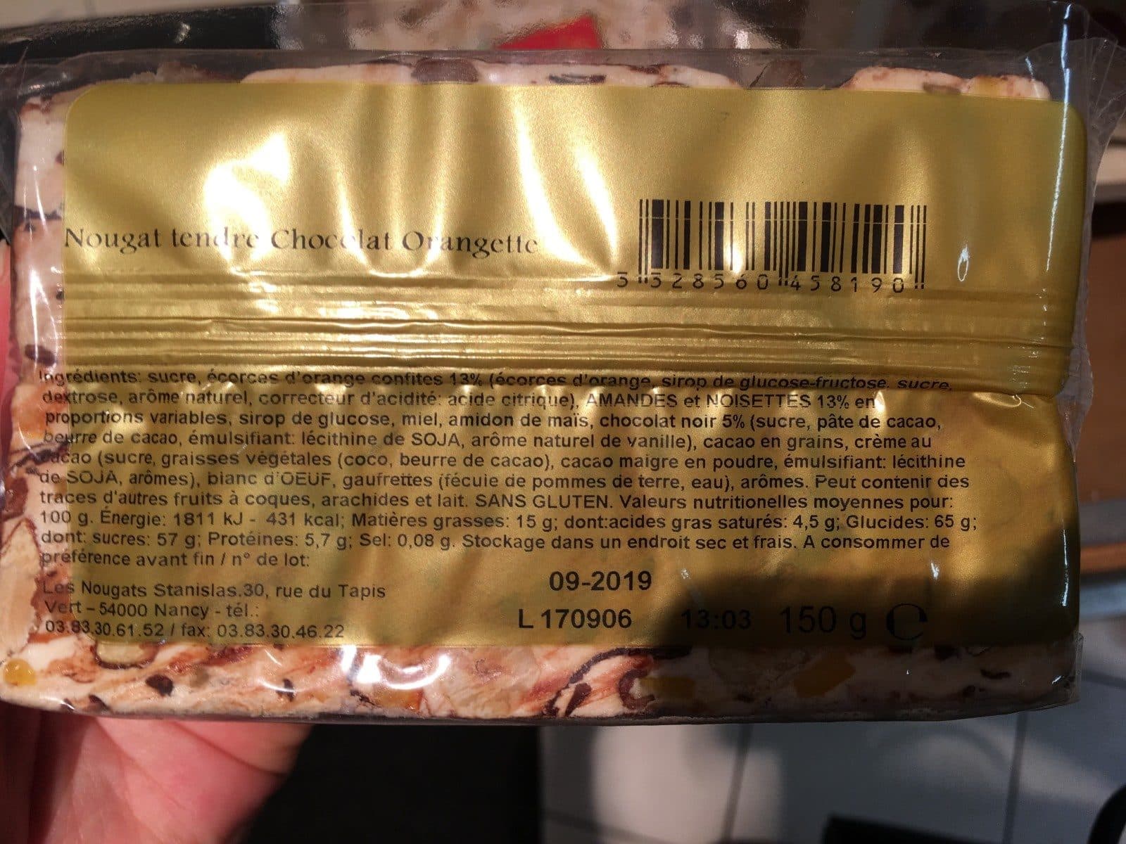 Open Food Facts Les nougats de Stanislas packshot