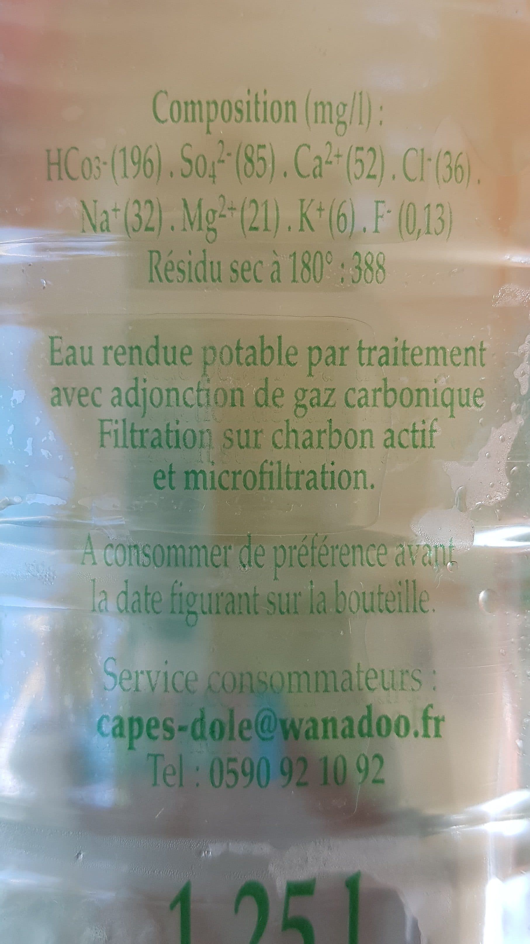 Capès Eau Pétillante Capes 1, 25 L packshot