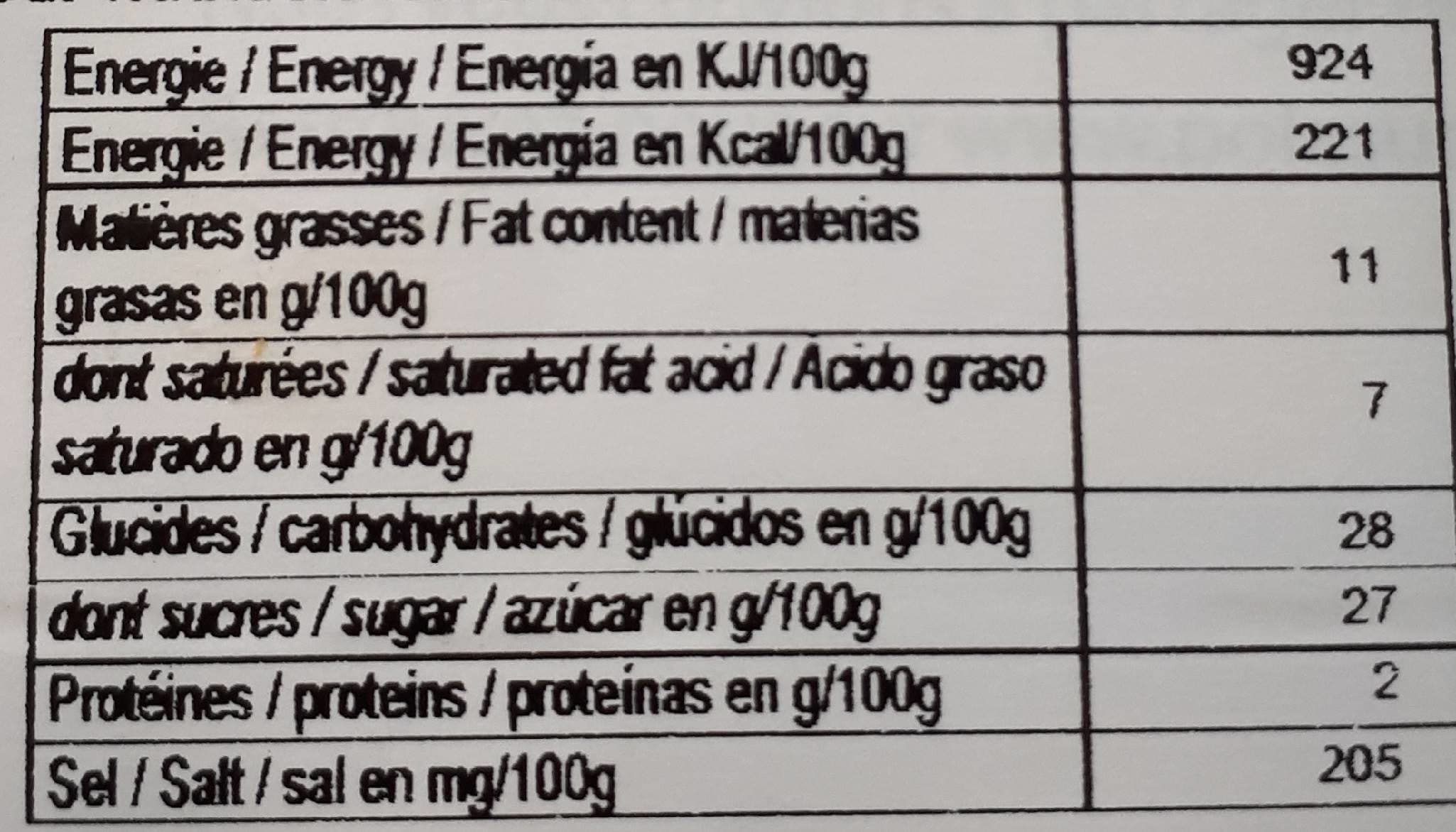 Open Food Facts Glace aux œufs rhum-raisins packshot