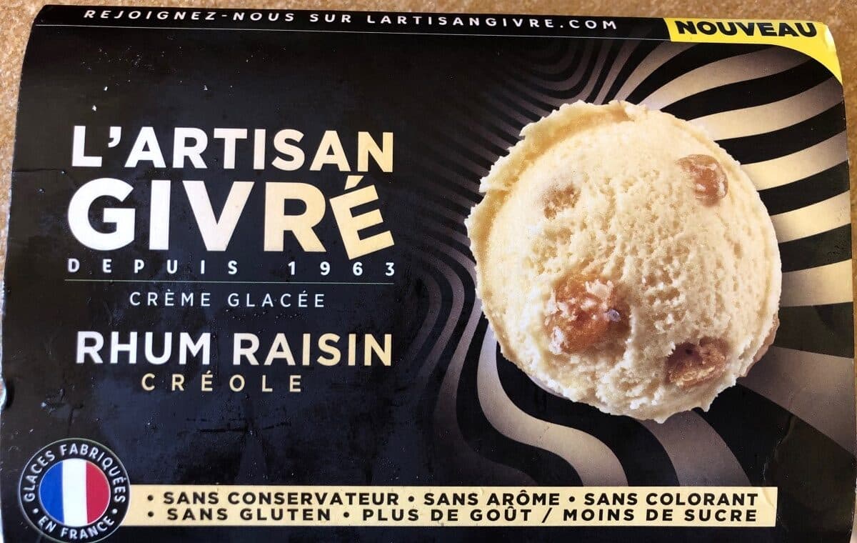 L'Artisan Givré Creme glacee rhum raisin packshot