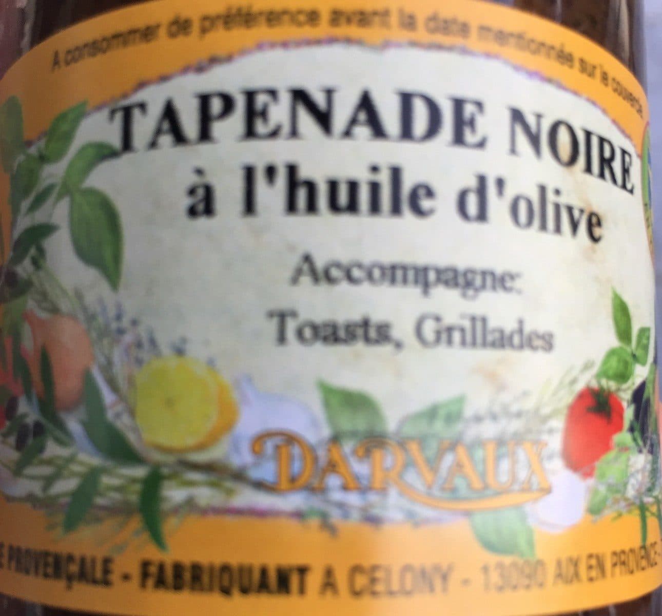 Open Food Facts Tapenade noir a l'huile d'olive packshot
