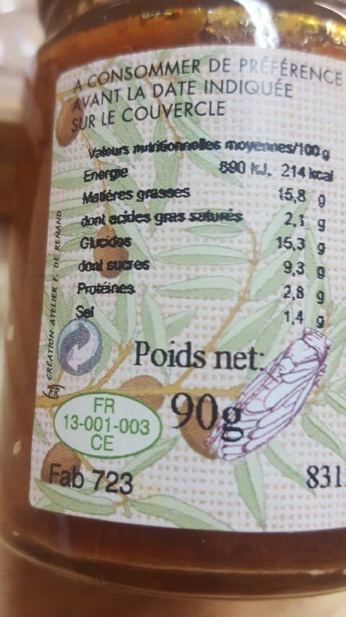 Open Food Facts Délices de tomates séchées au basilic packshot