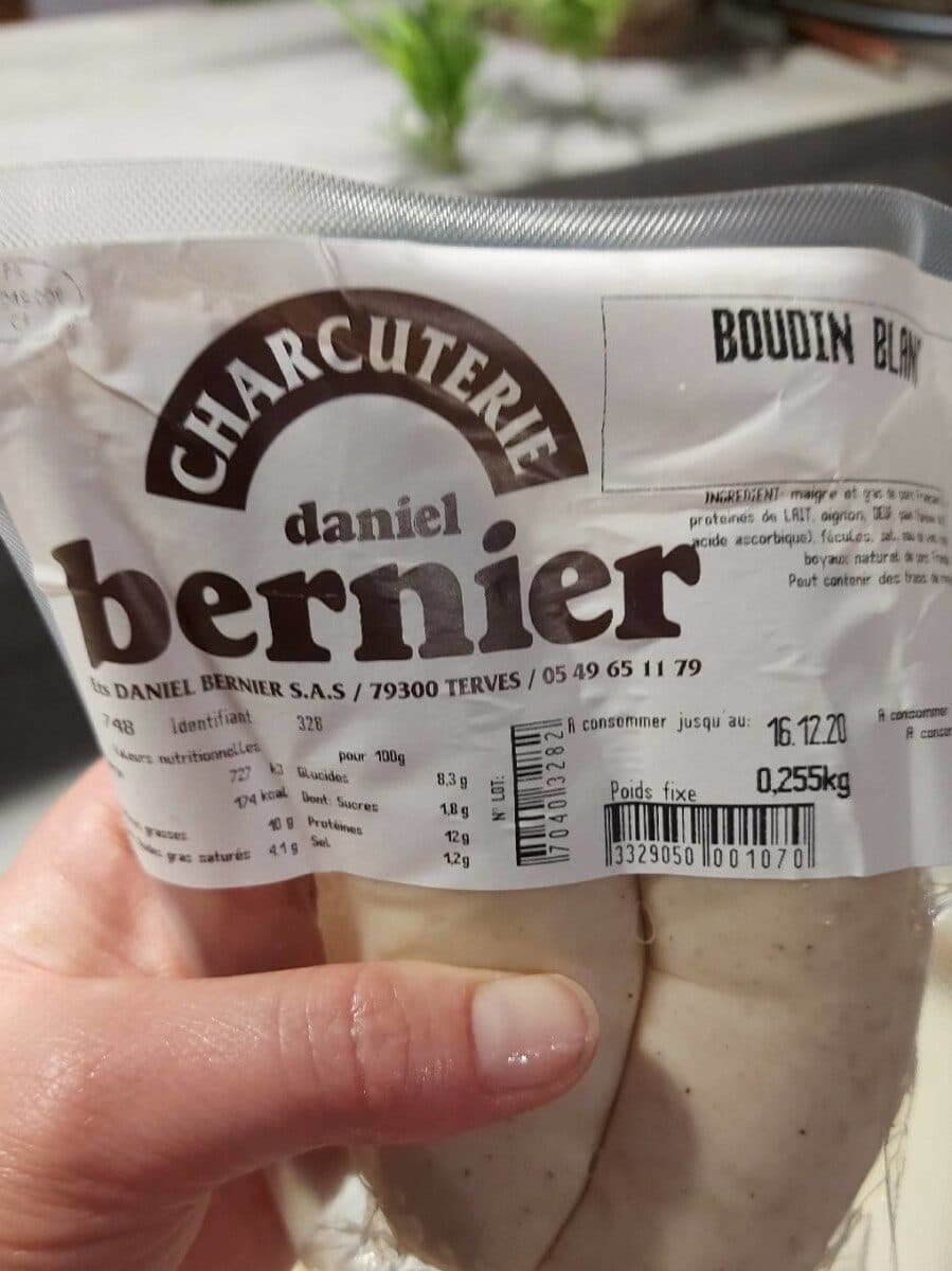 Open Food Facts Boudins blancs DANIEL BERNIER, 2 pieces packshot