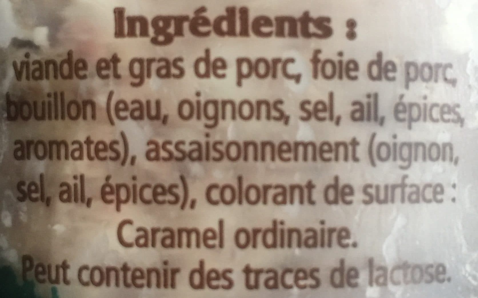 Charcuterie Daniel Bernier Pâté de campagne packshot