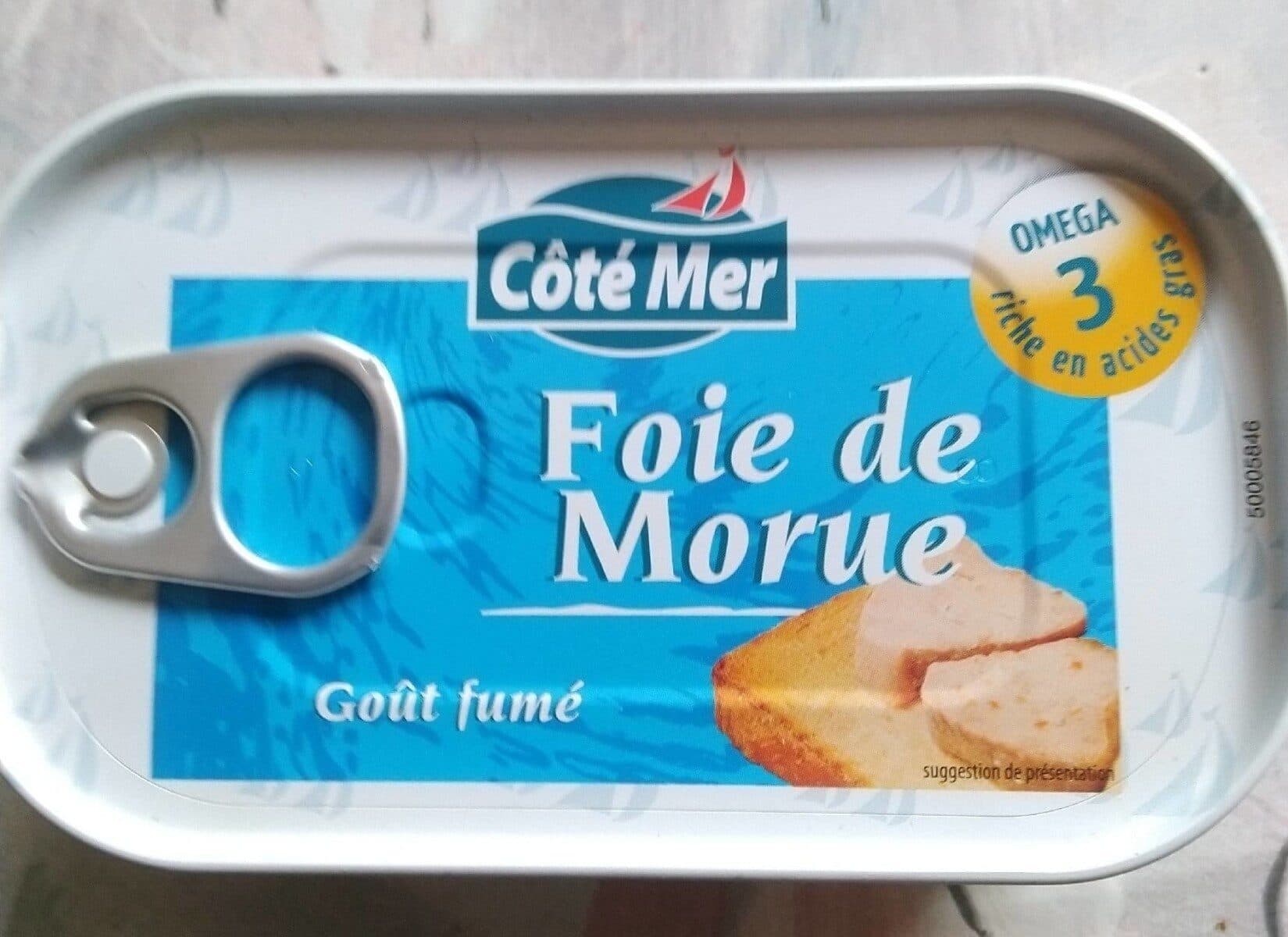 Côté Mer Foie de morue Goût fumé packshot