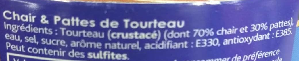 Nautilus Tourteau Chair et Pattes packshot