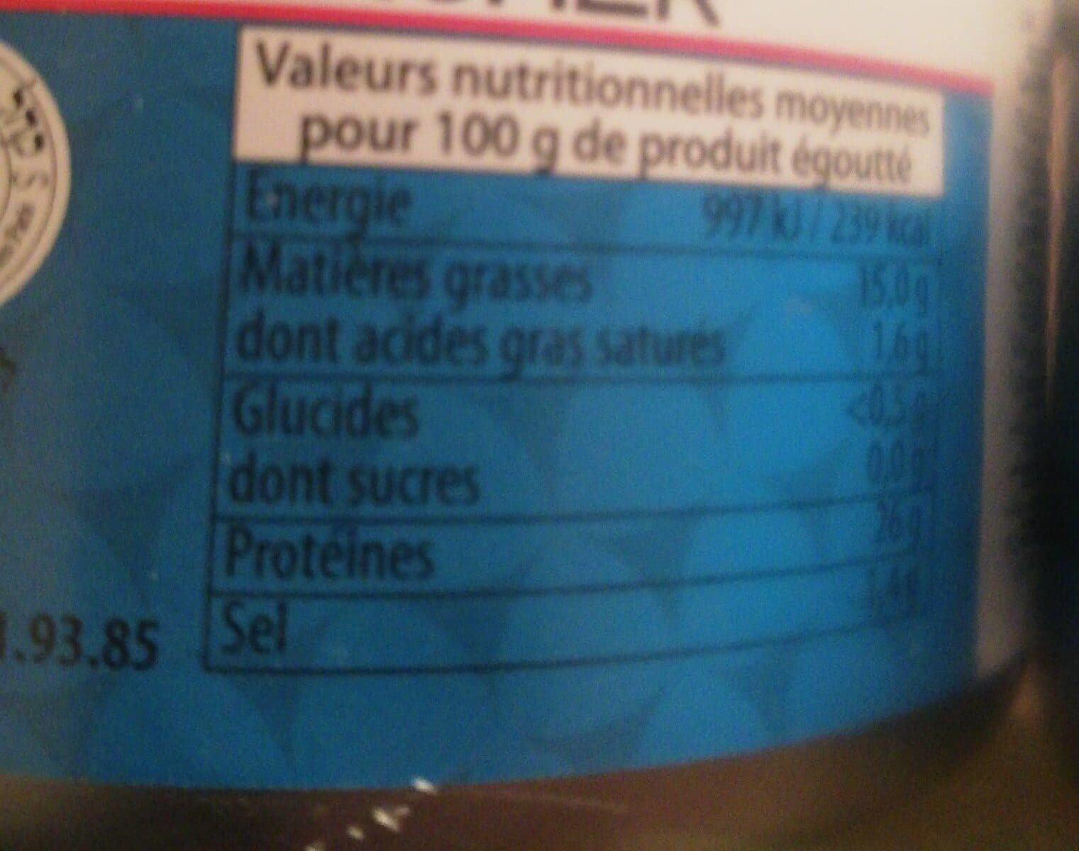 Open Food Facts Thon entier packshot