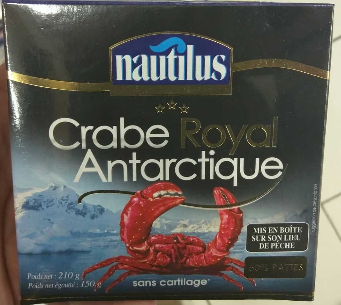 Nautilus Crabe Royal Antarctique packshot