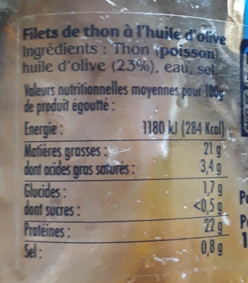 Open Food Facts Filets de thon packshot