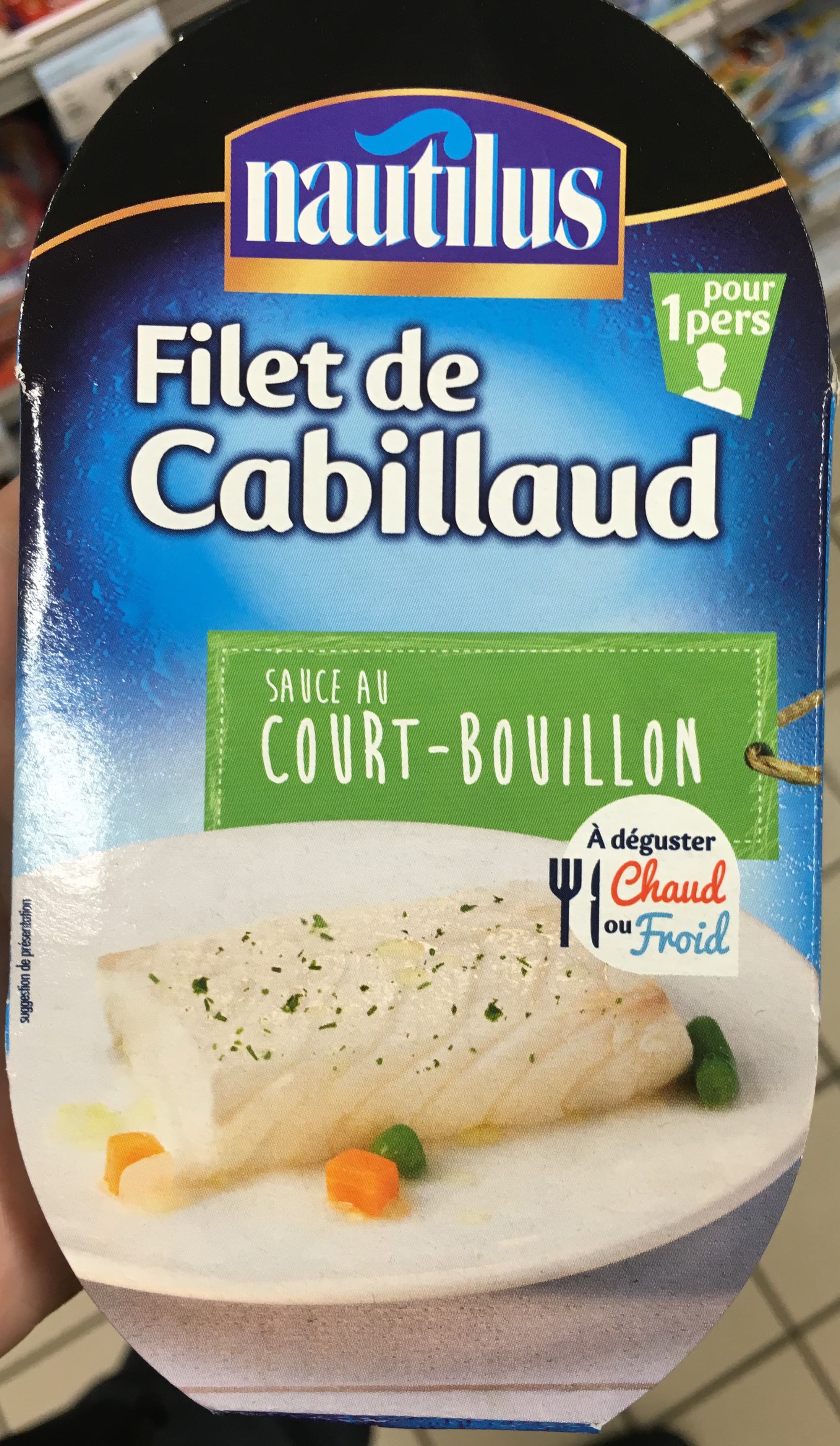 Nautilus Filet de Cabillaud sauce au Court-Bouillon packshot