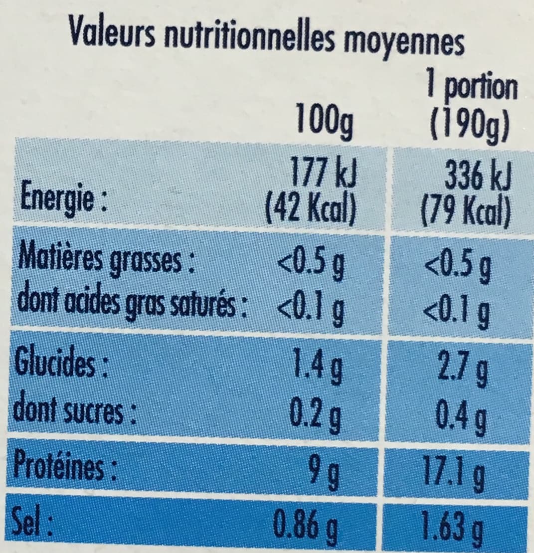 Nautilus Filet de Cabillaud sauce au Court-Bouillon packshot