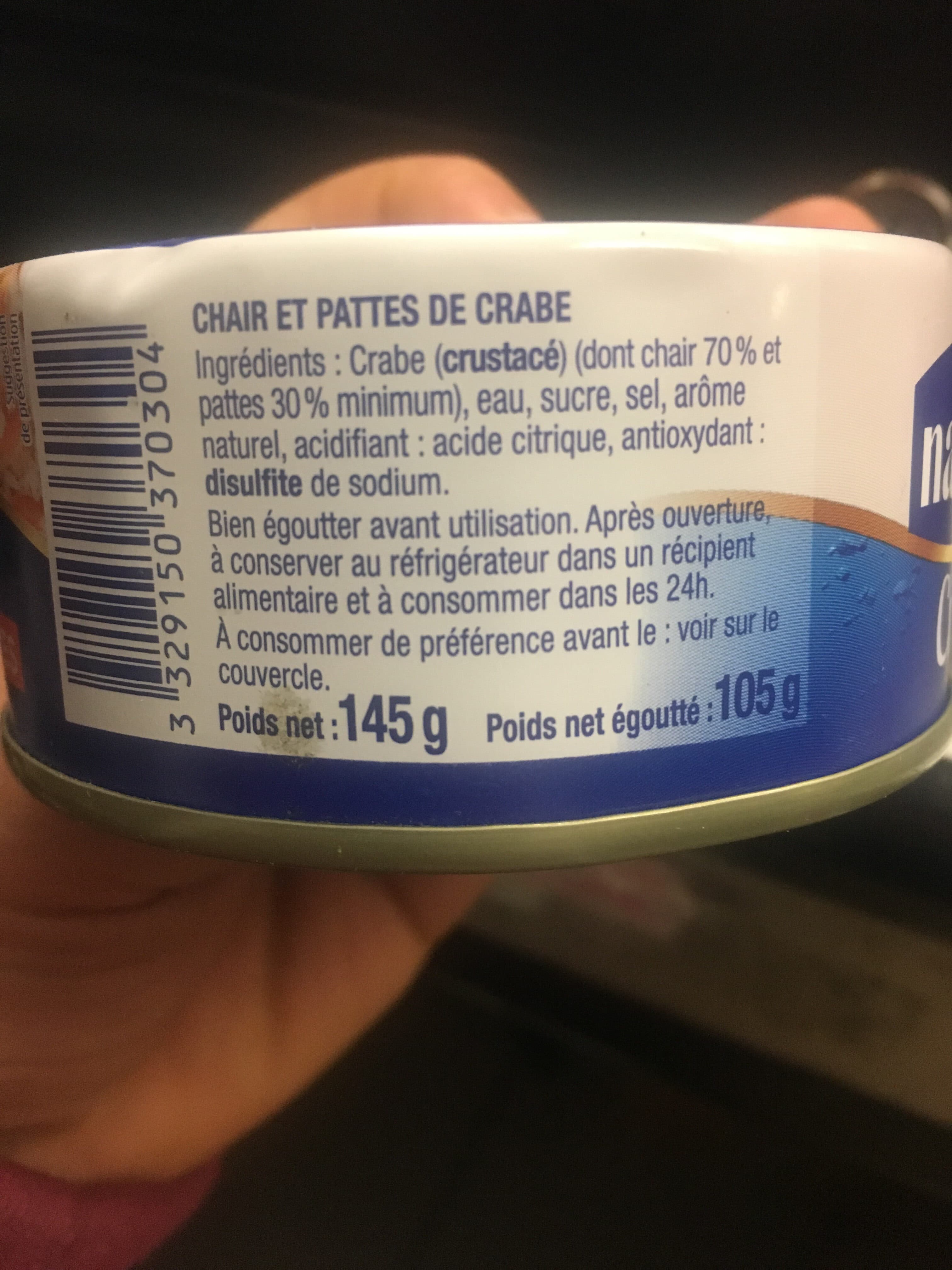 Nautilus Miettes de crabe packshot