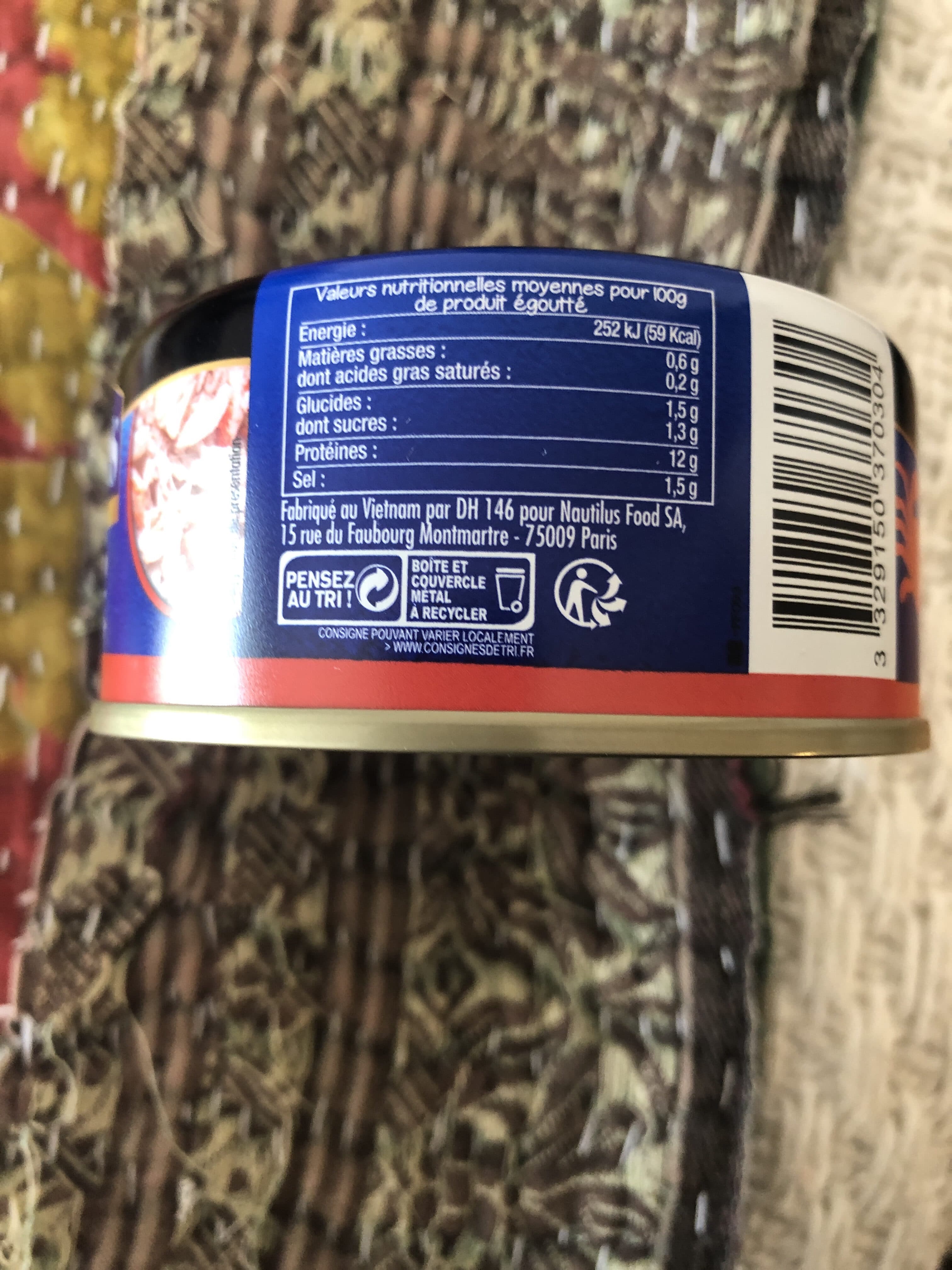 Nautilus Miettes de crabe packshot
