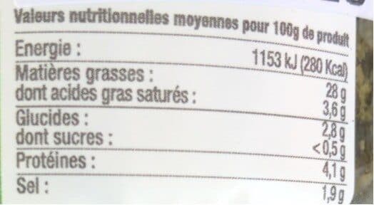 Nautilus Pesto Algues et Basilic packshot