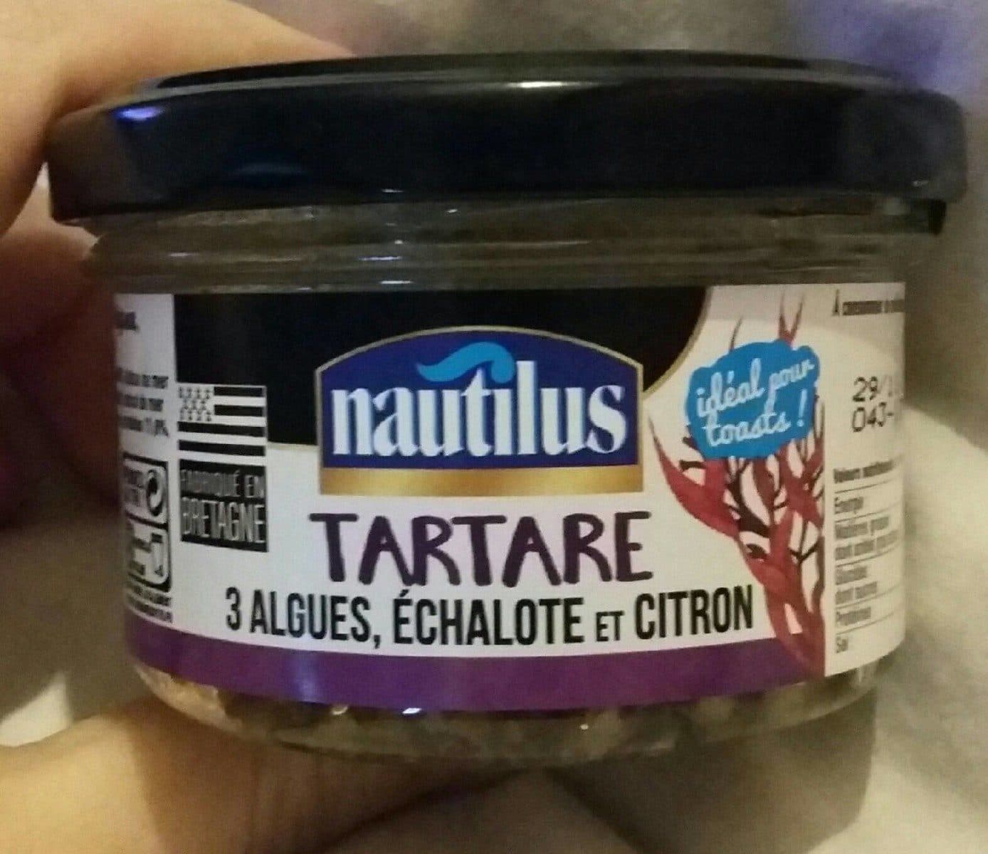 Nautilus Tartare 3 algues échalote et citron packshot