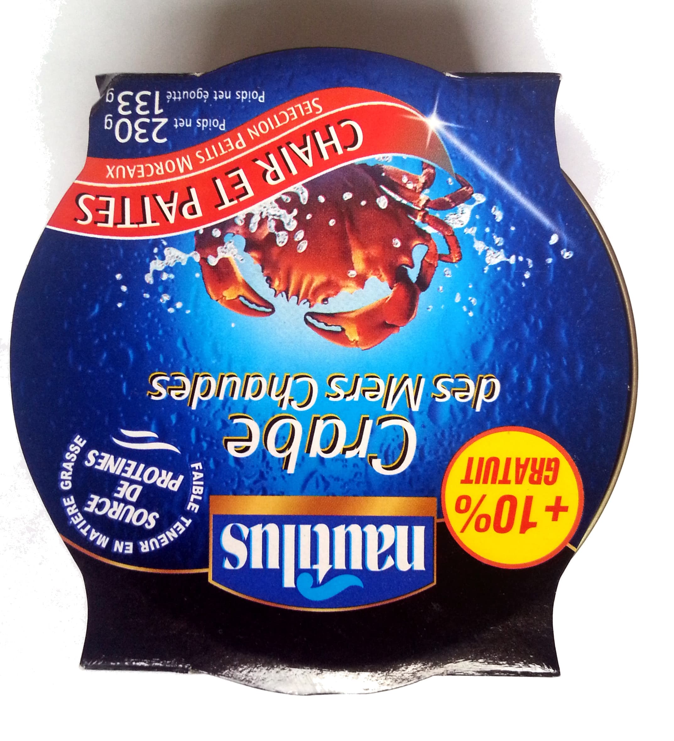 Nautilus Crabe des mers chaudes packshot