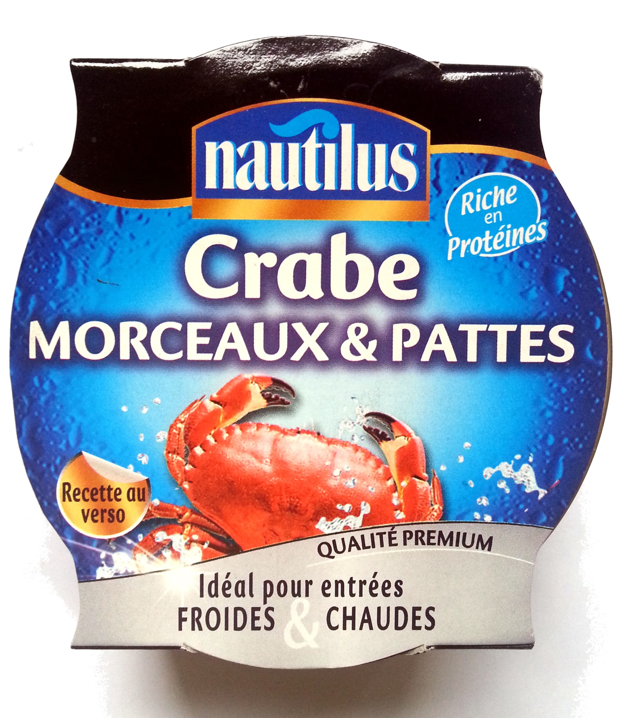 Nautilus Crabes morceaux et pattes packshot