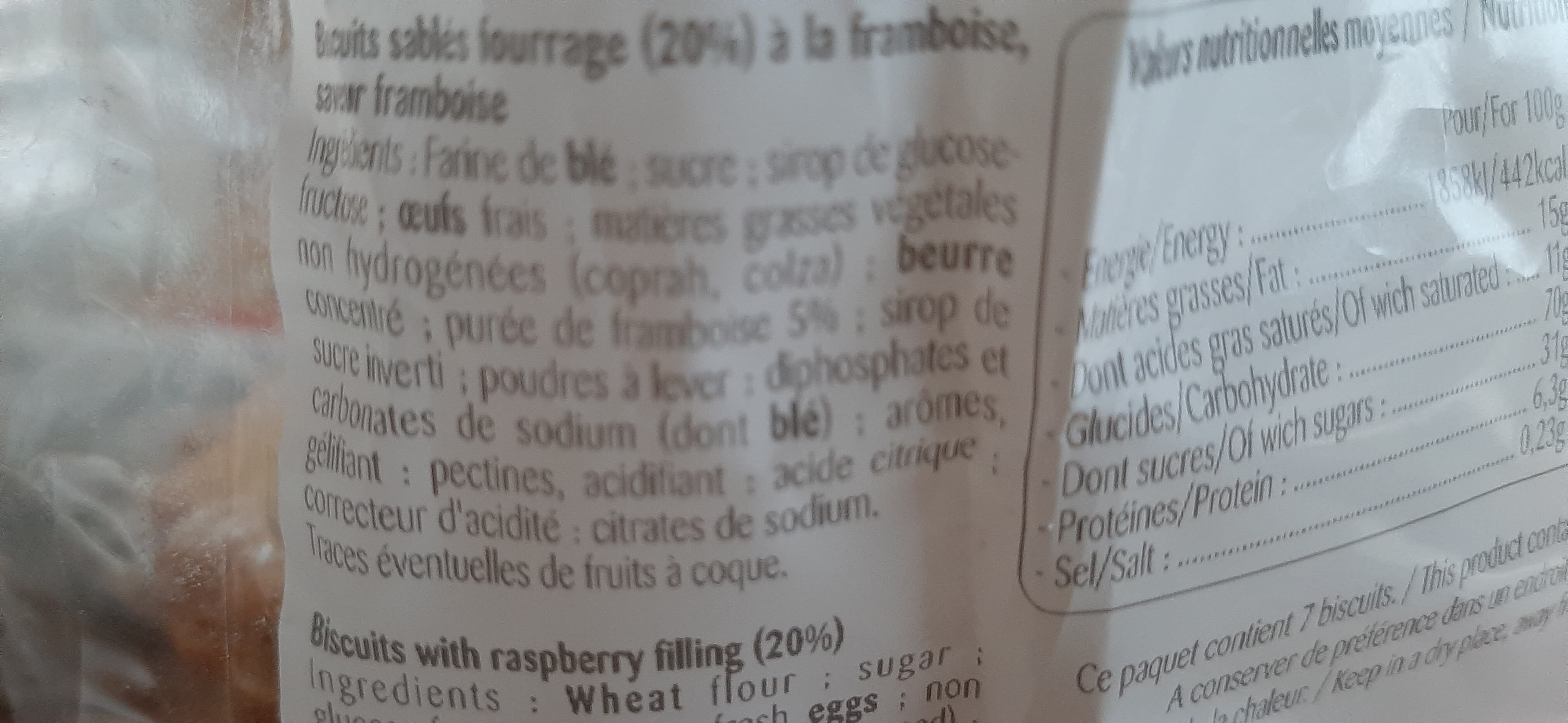 Les douceurs de jacquemart Lunettes à la Framboise packshot