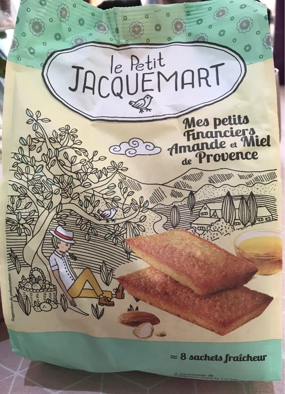 Le Petit jacquemart Financiers amande et miel de Provence packshot