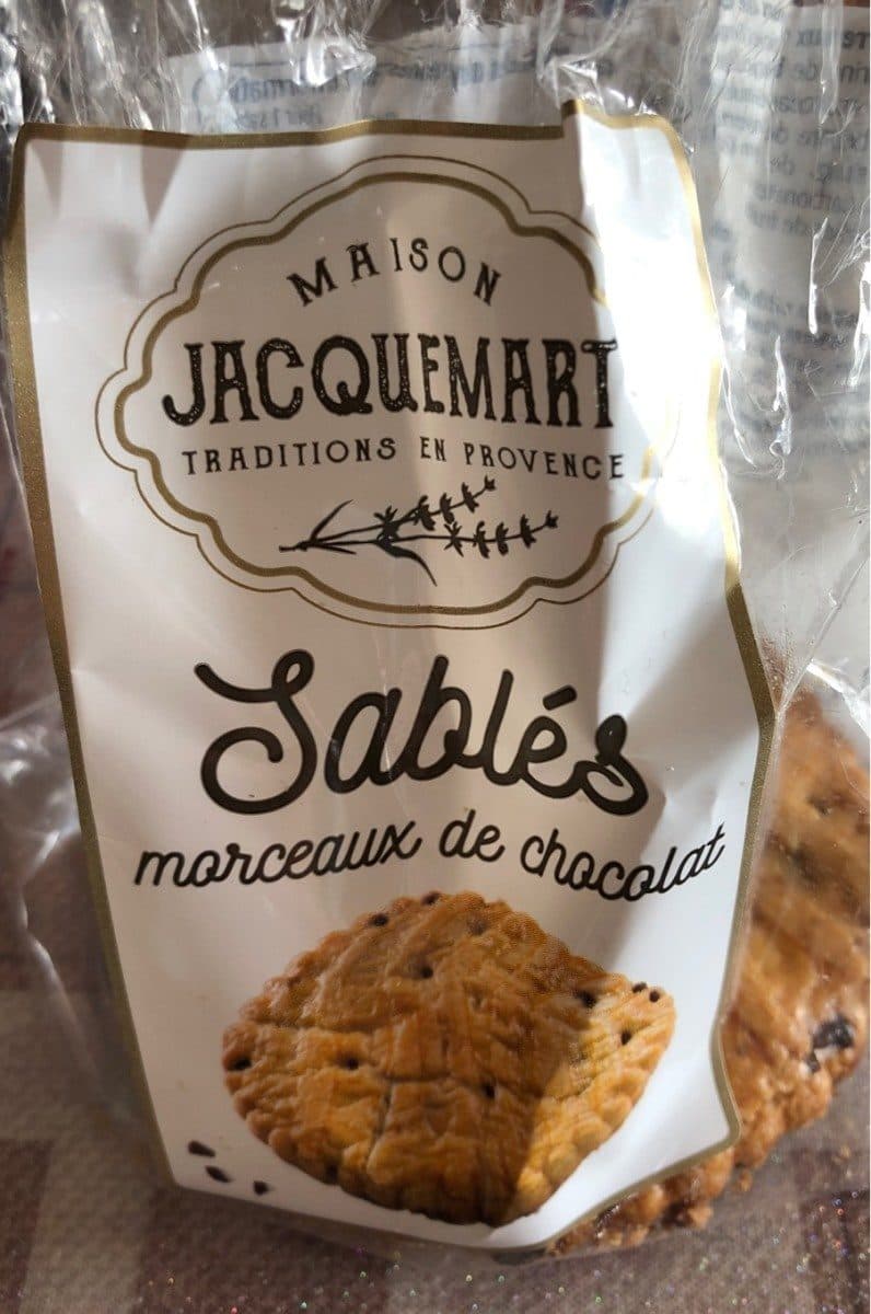Open Food Facts Sablés morceaux de chocolat packshot