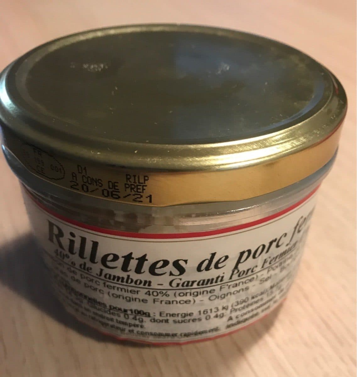 Terrines du Morvan Rillettes de porc fermier packshot
