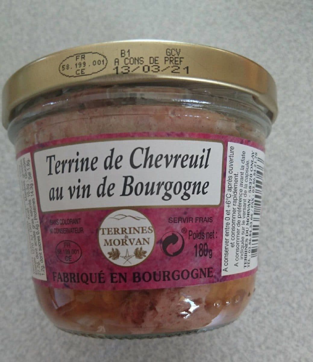 TERRINES DE MORVAN Terrine de chevreuil au vin de Bourgogne packshot