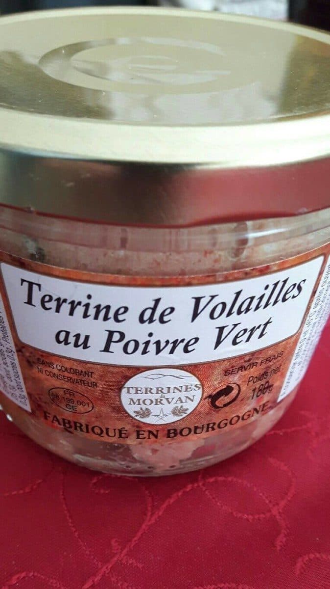 Terrines du Morvan Terrine de volaille au poivre vert packshot