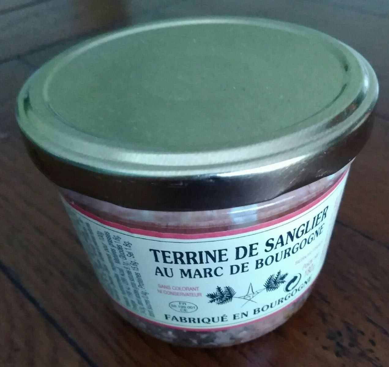 Terrines du Morvan Terrine de sanglier au marc de bourgogne packshot